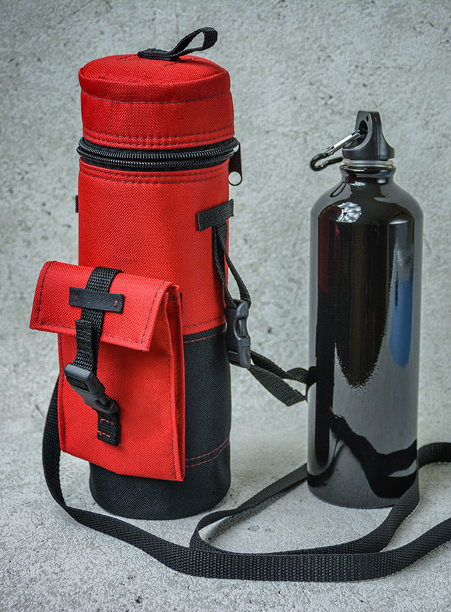 Tasche für Wasserflasche rot