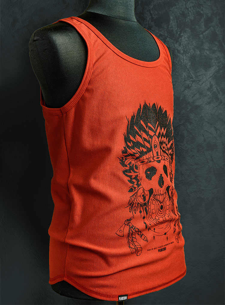 Ärmelloses T-Shirt für Herren. Tank top